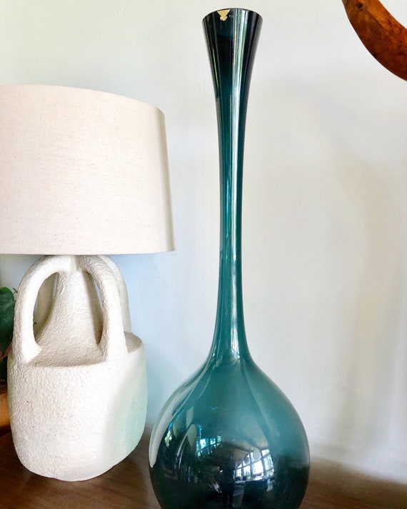 Gullaskrut Glass Floor Vase Etsy