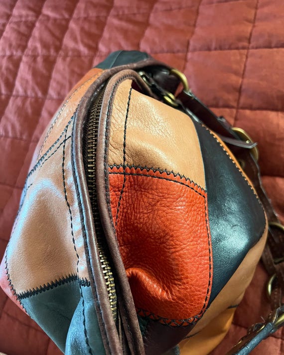 Coach leather patchwork bag - image 3