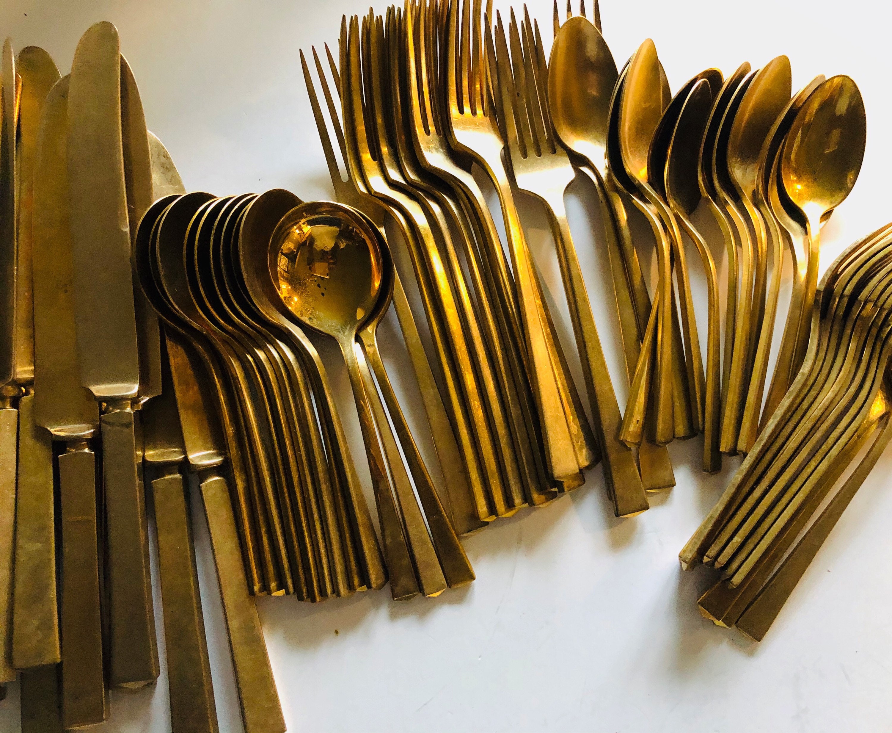 Vintage Dirilyte flatware Complete 5 piece setting for 16. Etsy