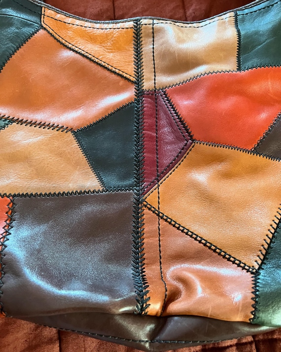 Coach leather patchwork bag - image 5