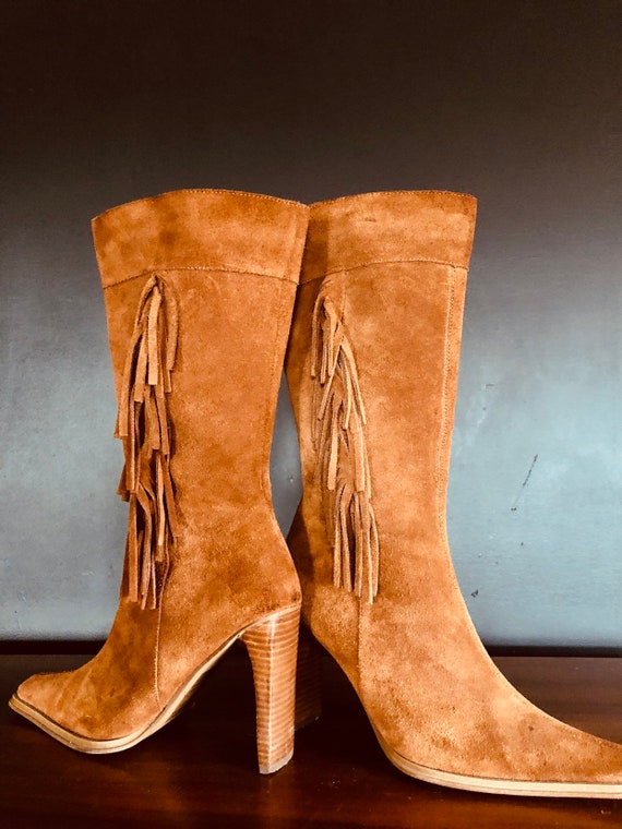 Fringe boots