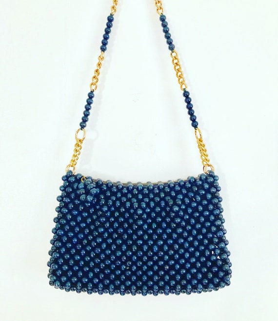ハンドメイド　carnival navy バゲットタイプのバッグ ハンドメイド carnival navy バゲットタイプのバッグ