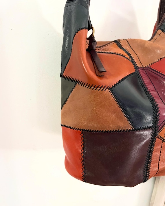 Coach leather patchwork bag - image 2