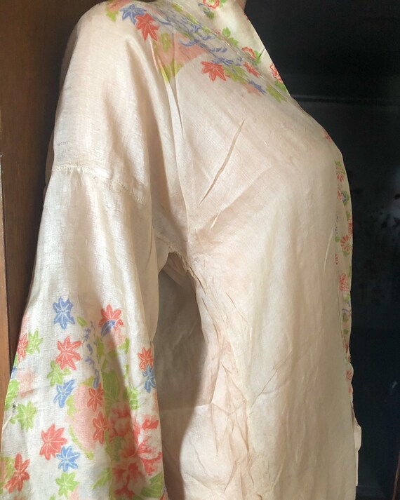 1920s Pongee Silk robe