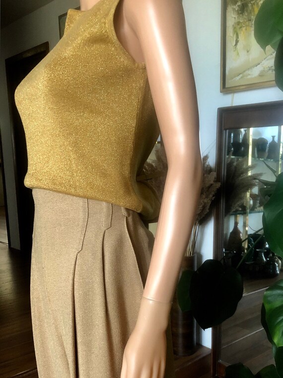 Gold high waisted pants