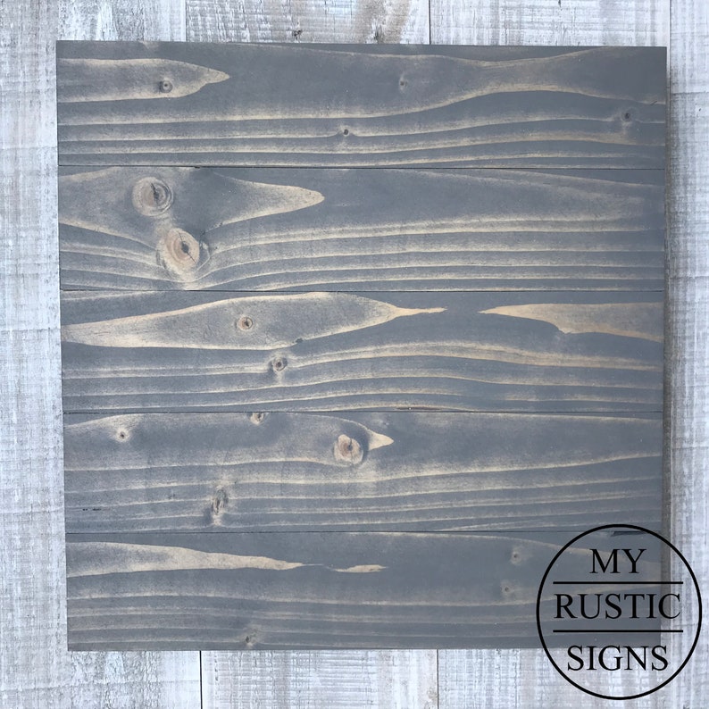 Weathered Grey Wood Sign Blank Vinyl Wood Sign 100% Handmade in the USA by My Rustic Signs image 3