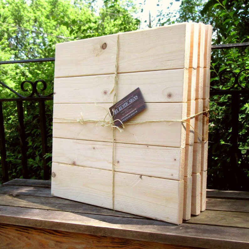 Rustic Wood Sign Blanks Bulk 4 Pack 100 Handmade in the Etsy