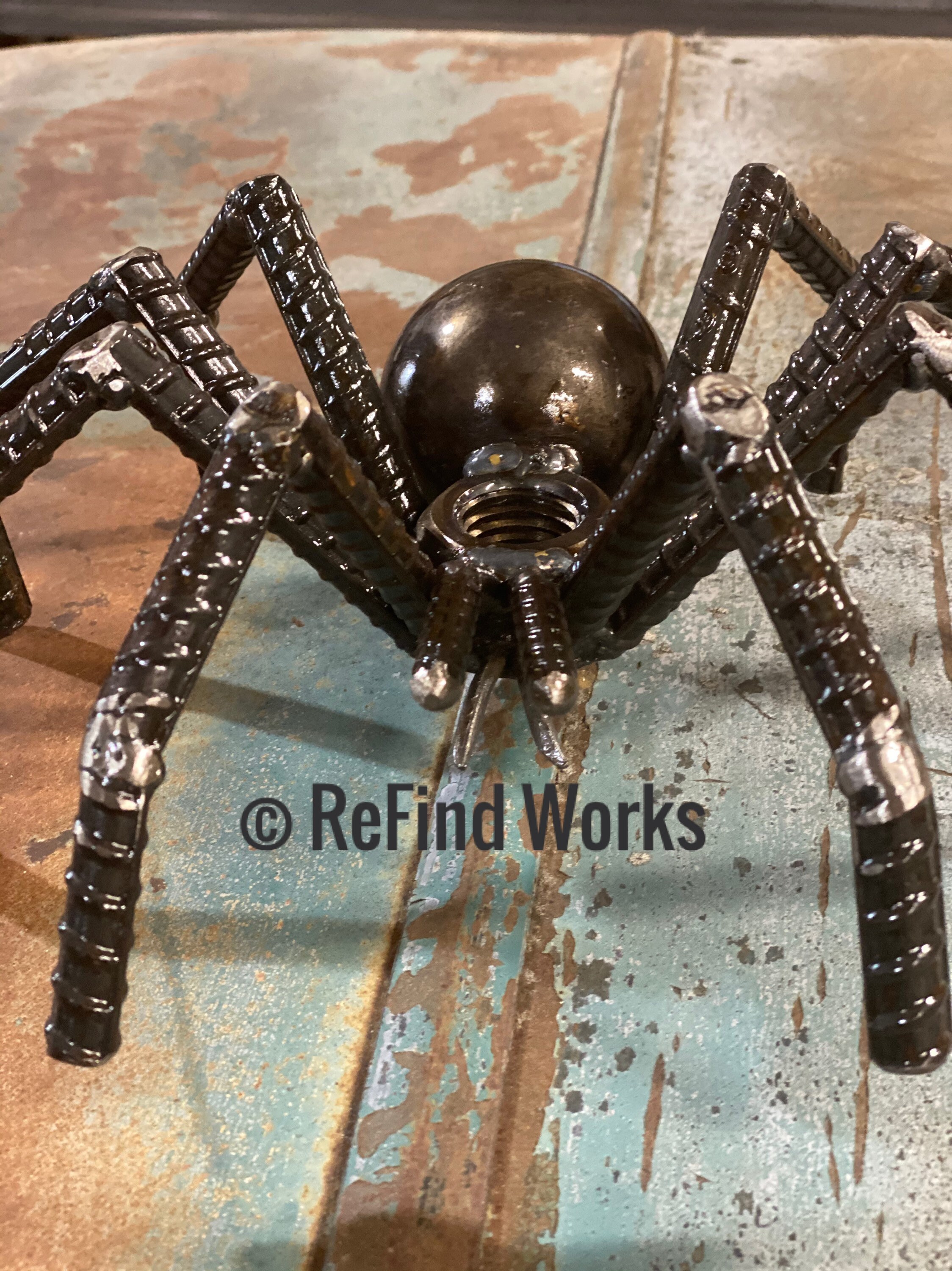 Scrap Metal Tarantula Spider Art FREE SHIPPING Etsy