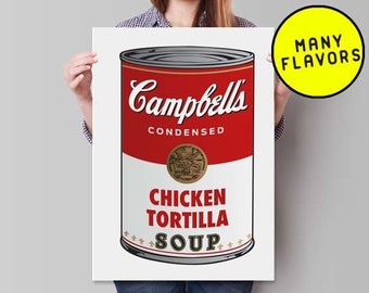 Campbell's Soup Mexican Flavors Art Print - Poster - Many Sizes