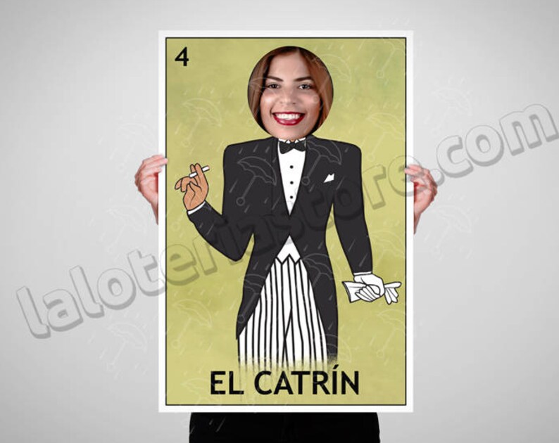 El Catrin Photo Booth Loteria Prop Fiesta Frame Mexican Bingo Foreground Prop Mexican Party Wedding Holidays Fiesta