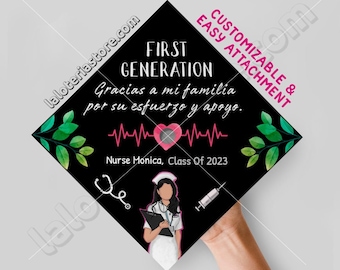 CLASS 2023 Nurse Custom Text - Nurse Graduation topper Print - 9.3"x9.3"