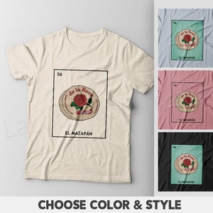 T-shirt El Mazapan Loteria - Carte de bingo Candy Latino - Plusieurs couleurs - Cadeau - T-shirt unisexe 100 % coton