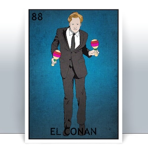 El Conan Loteria Sonderkarte - Mexikanisches Bingo Kunstdruck - Poster - Viele Größen