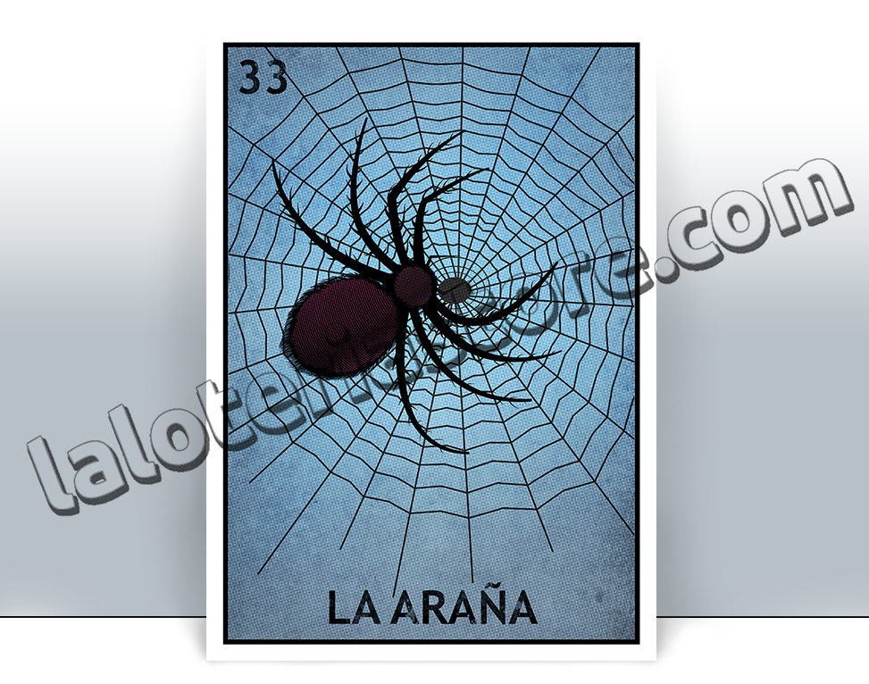 Loteria Mexican Bingo La Arana the Spider Double Sided -  Canada