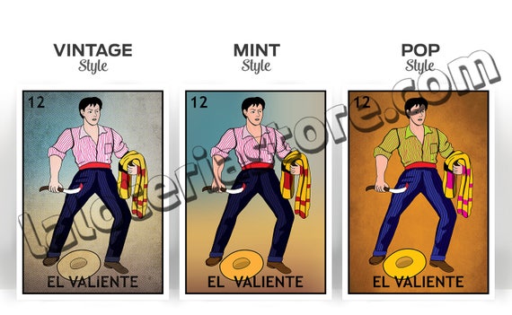 El Valiente Card Loteria Shirt Brave Man Mexican Bingo Tarot El Valiente Card Loteria Shirt Brave Man Mexican Bingo Tarot