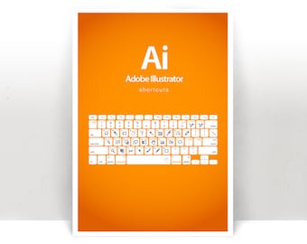 Illustrator Shortcuts Art Print - Póster - Muchos tamaños