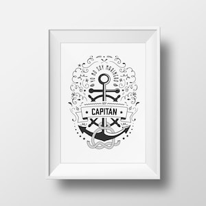 Yo No Soy Marinero - Sailor Quote Kunstdruck Poster - Viele Größen