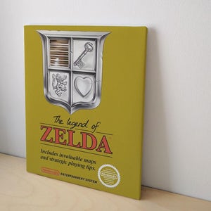 Canvas 8x10&quot; The Legend Of Zelda Nes Cover Retro Art Print - Canvas Wall Art