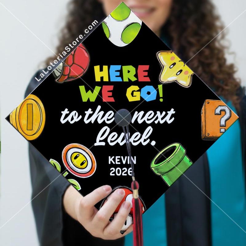 Mario Graduation Topper Mario Graduation Cap - Etsy