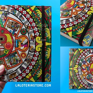 Notebook Aztec Calendar - Calendario Azteca - Mexico Culture - Gift - Handmade - Blank Pages
