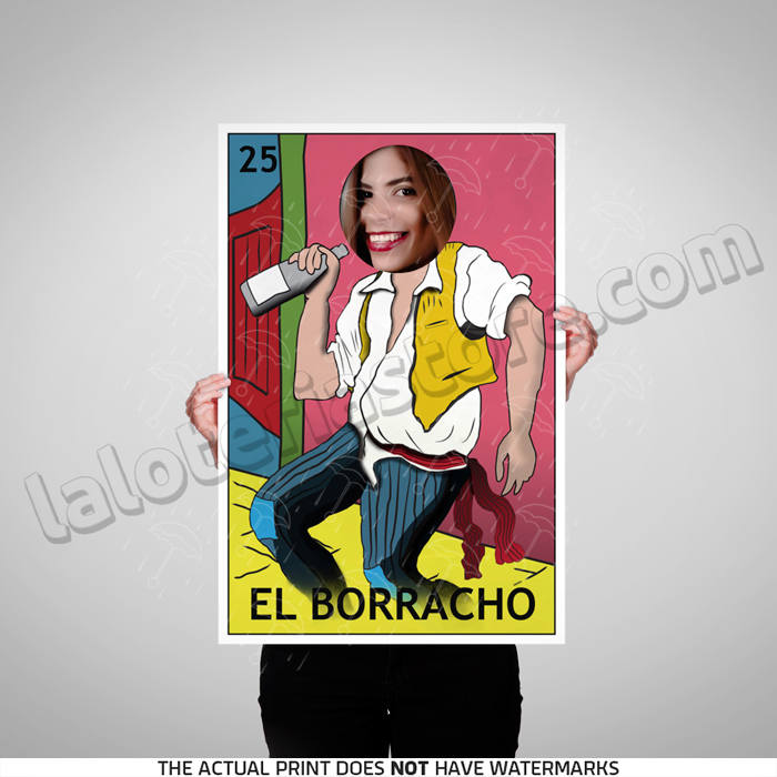 El Borracho - Prop Party - Photo Booth Loteria Prop Frame  - Mexican …