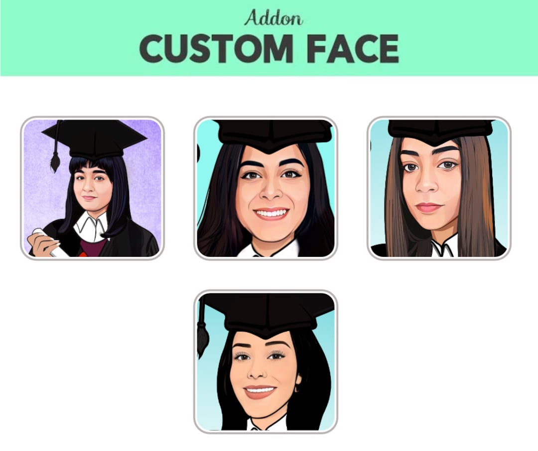 Function Customize Face Addon Custom Face - Personalize Any of Our Drawings - Etsy