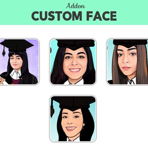 Addon Custom Face - Personalize any of our Loteria Drawings