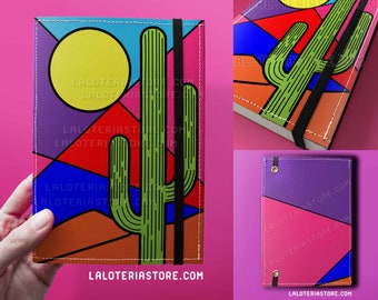 Notebook Desert - POP Art Journal - Minimalistic Sketchbook - Back to school - Gift - Handmade - Blank Pages