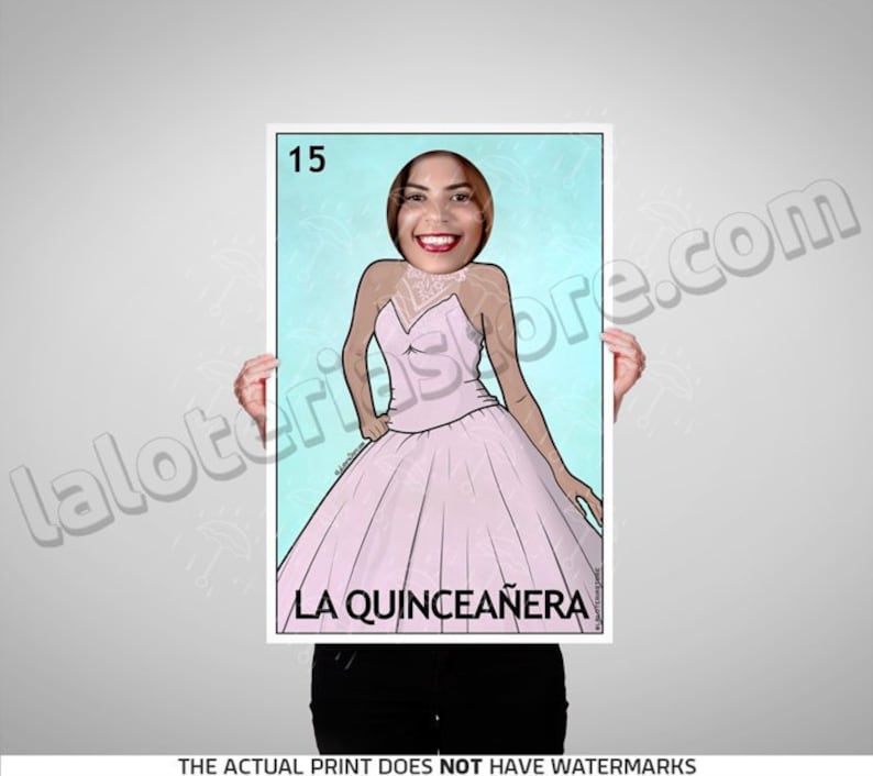 La Quinceañera Photo Booth Loteria Prop Fiesta Frame - Sweet 15 Years ...