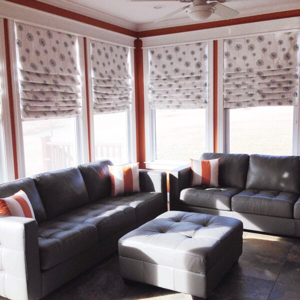 Relaxed Roman Shades Etsy