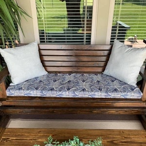 Custom outdoor porch swing cushions