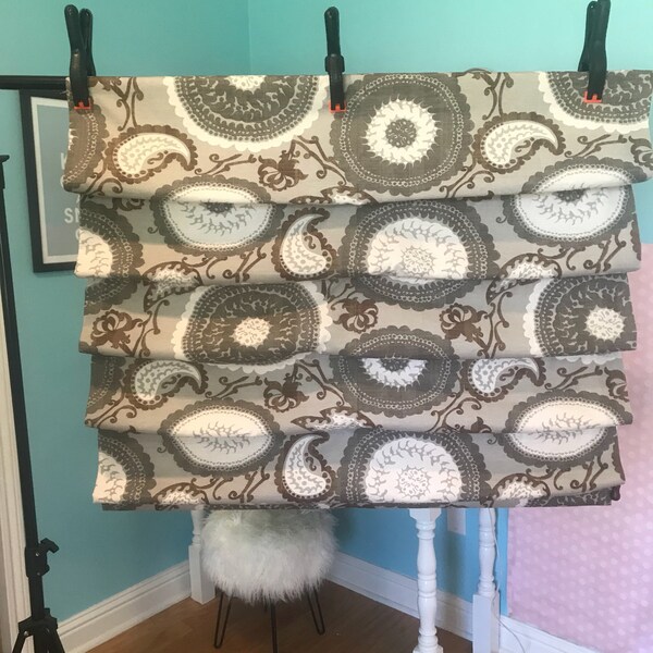 Custom Roman Shades Etsy