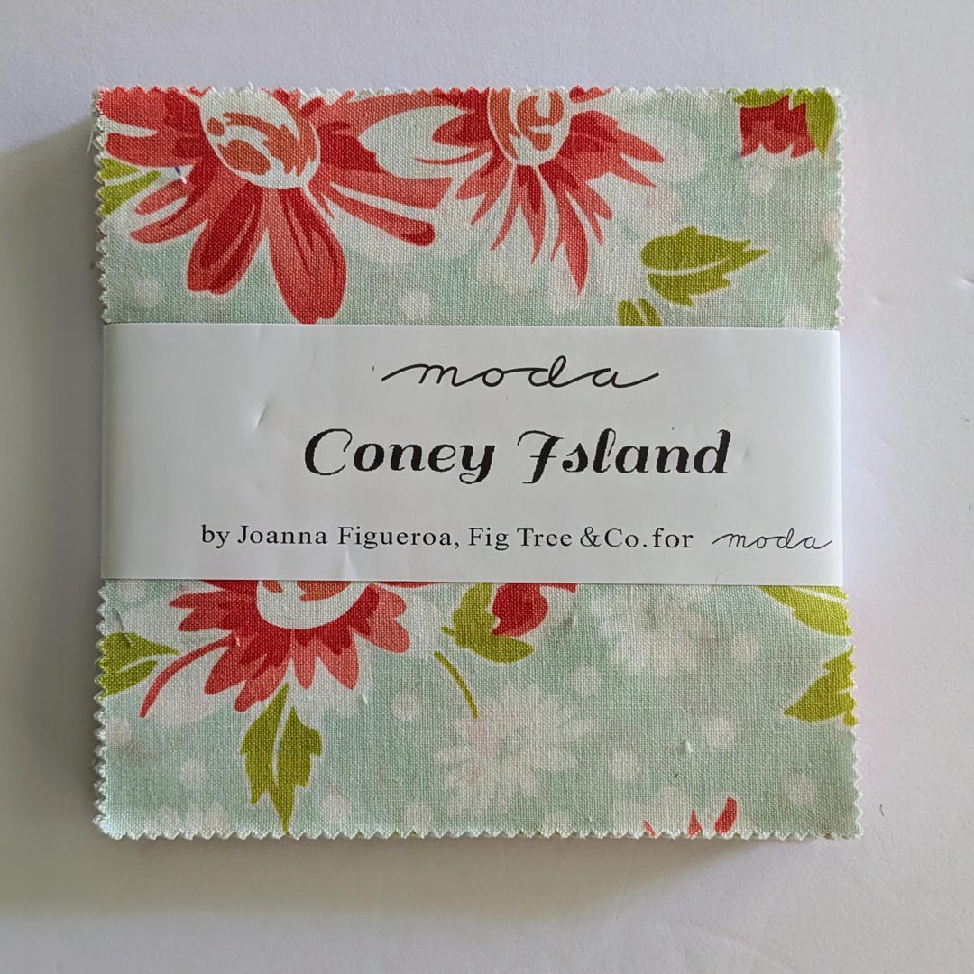 RARE coney Island Charm Pack by Joanna Figueroa for Fig Tree Fabrics ...