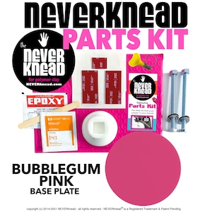 Pink NEVERknead Conditioning Tool DIY Parts Kit - Knead the EASY Way - Works with all Sculpey Fimo Cernit Pavelka + Doll Sculpting Pavelka