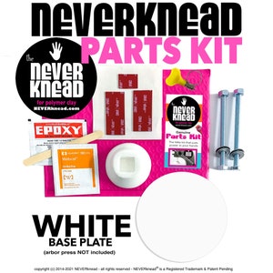 WHY hand-knead your polyclay?? Knead Polymer Clay the Easy Way w/NEVERknead Conditioning Parts Kit White - Sculpey Fimo Pavelka +Doll Sculpt