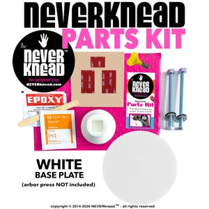 WHY hand-knead your polyclay?? Knead Polymer Clay the Easy Way w/NEVERknead Conditioning Parts Kit White - Sculpey Fimo Pavelka +Doll Sculpt