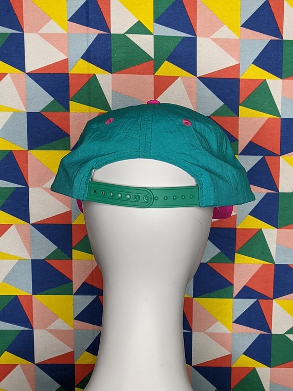 Vintage 1990s Neon Vaporwave Bahamas Ball Cap - image 3