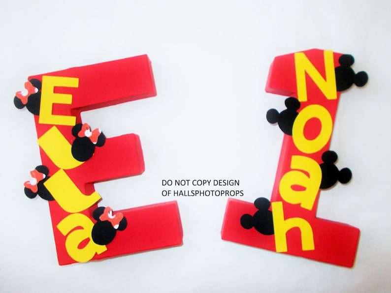 Mickey Mouse centerpiece birthday number Minnie mouse babys cake smash boys first birthday personalized baby shower nursery decoration gift