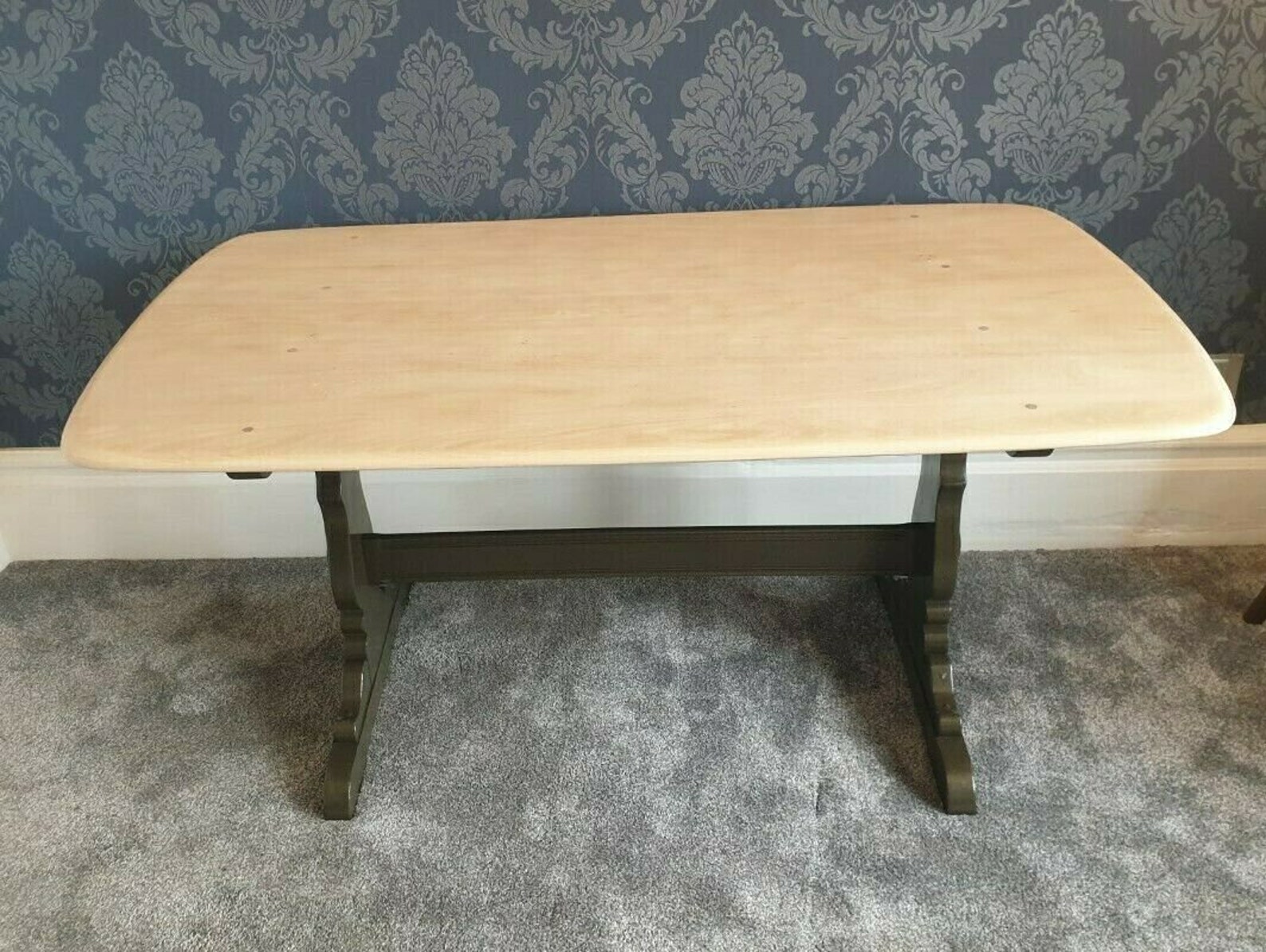 A Refurbished Ercol Refectory Dining Table Etsy