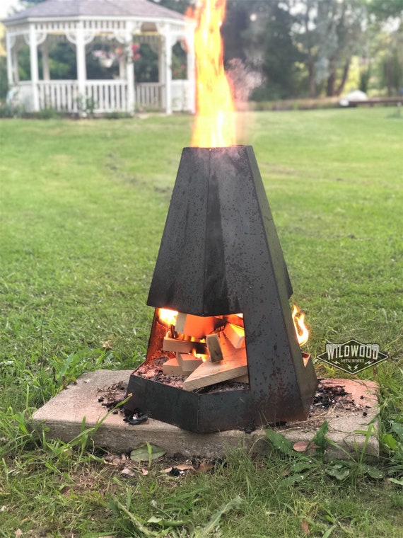 Hexagonal Chiminea Fire Pit Etsy