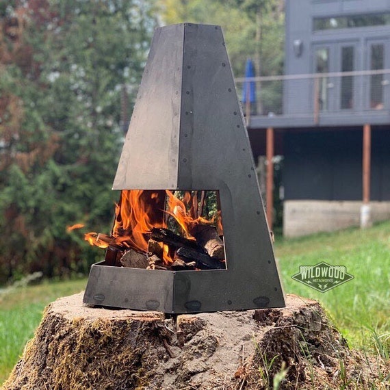 Hexagonal Chiminea Fire Pit Etsy