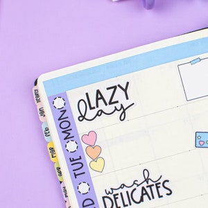 Lazy Day PRINTABLE Script Planner Stickers