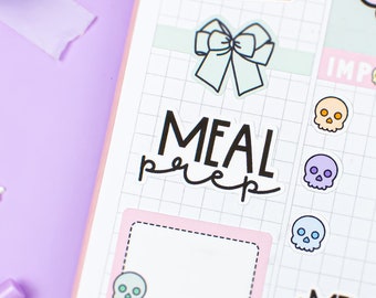 Meal Prep PRINTABLE Script Planner Sticker