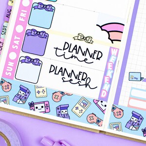 Planerare Tid & Planner Sesh UTSKRIVBARA Manus Planner Stickers