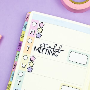 Staff Meeting PRINTABLE Script Planner Stickers for Work