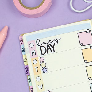 Busy Day PRINTABLE Script Planner Stickers