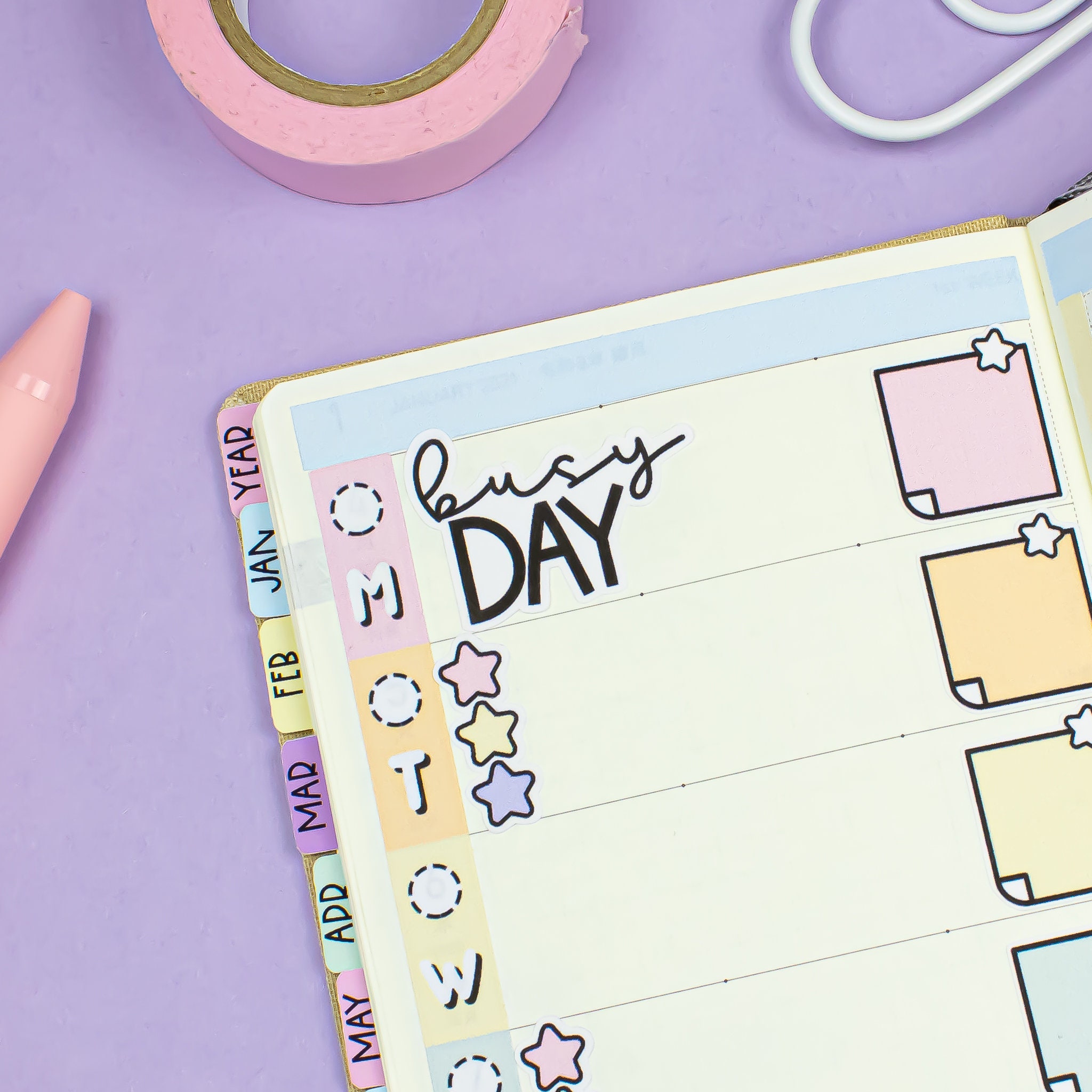 Busy Day PRINTABLE Script Planner Stickers - Etsy