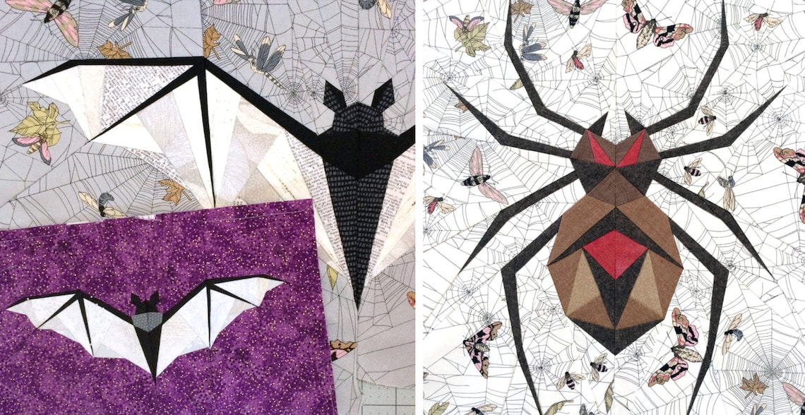 PATTERN BUNDLE - Midnight Bite & Wicked Weaver Paper Piecing Patterns ...