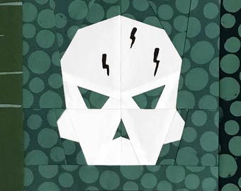 Seeker Skull Paper Piecing Pattern - PDF format