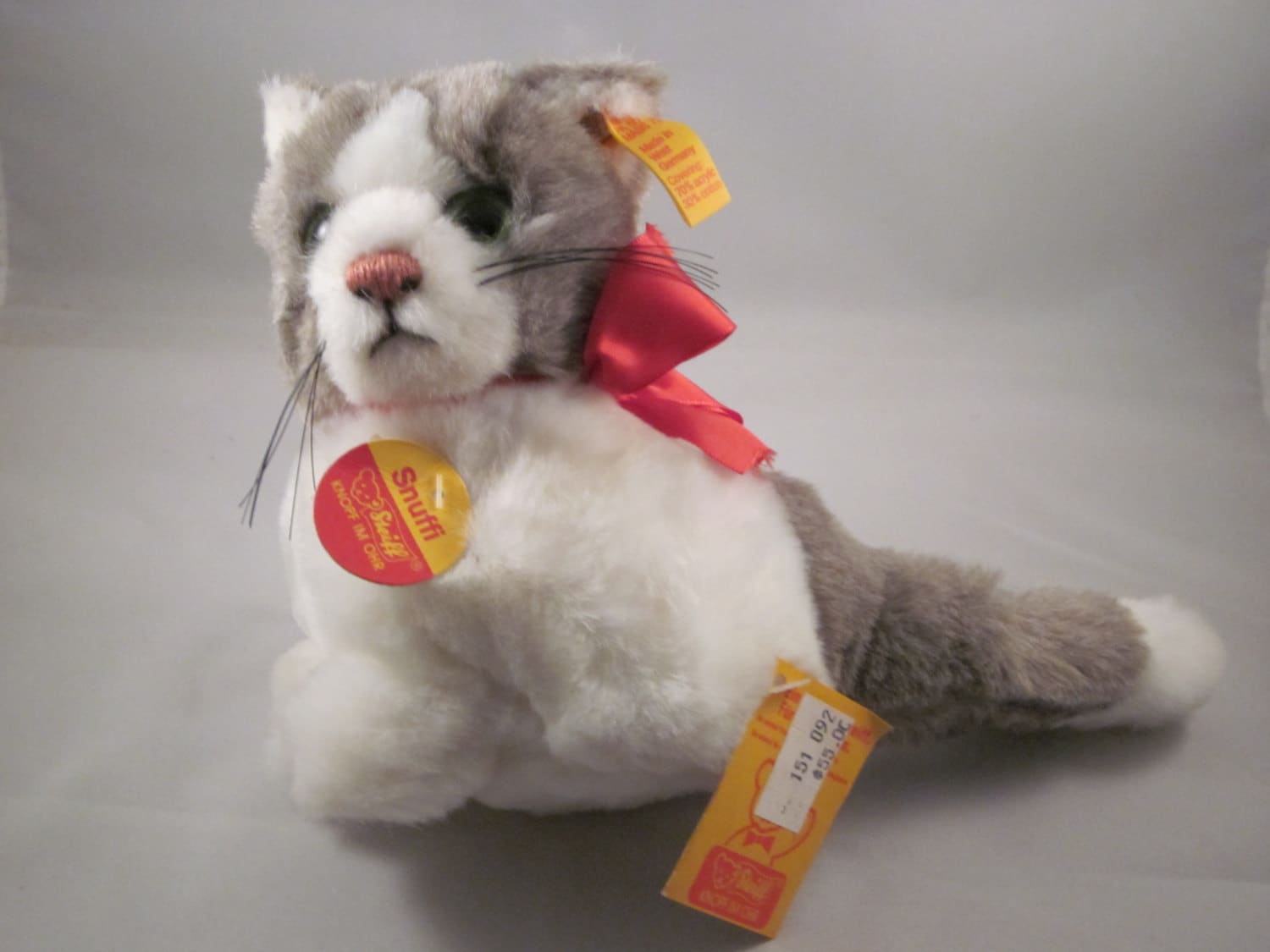 Steiff Snuffi ぬいぐるみ Snuffi - Katze (kitty) Steiff Stuffed Animal 2926/16 - Etsy